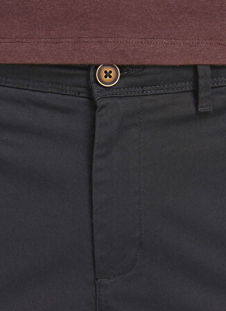 Jack & Jones Normal Bel Standart Siyah Erkek Chino Pantolon 12150158_JPSTMARCO JJBOWIE SA BLACK