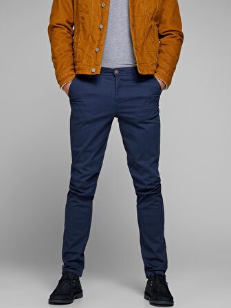 Jack&Jones Slim Fit Lacivert Erkek Pantolon 12150148