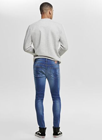 Only & Sons Eskitme Tasarımlı Skinny Denim Pantolon