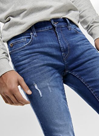 Only & Sons Eskitme Tasarımlı Skinny Denim Pantolon