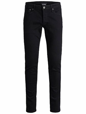 Jack & Jones Düşük Bel Slim Fit Siyah Erkek Denim Pantolon 12152346_JJIGLENN