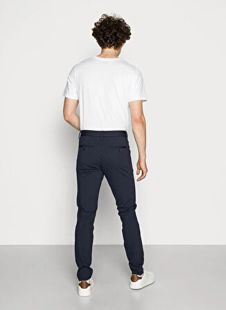 Only & Sons Normal Bel Dar Paça Gece Mavisi Erkek Pantolon ONSMARK PANT STRIPE GW 3727 NOOS
