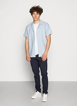 Only & Sons Normal Bel Dar Paça Gece Mavisi Erkek Pantolon ONSMARK PANT STRIPE GW 3727 NOOS