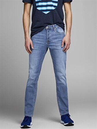 Jack & Jones Düşük Bel Slim Fit  Erkek Denim Pantolon 12157416_JJIGLENN