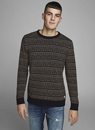 Jack & Jones Lacivert Erkek Kazak