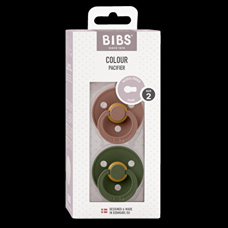 Bibs Kauçuk Emzik I Woodchuck & Hunter Green I 6-18 Ay