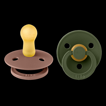 Bibs Kauçuk Emzik I Woodchuck & Hunter Green I 6-18 Ay