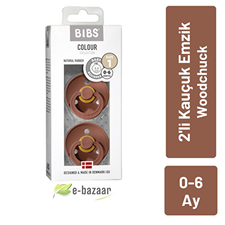 Bibs Colour 2li Kauçuk Emzik Woodchuck