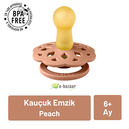 Bibs Boheme Kauçuk Emzik Peach No:2 6-18 Ay