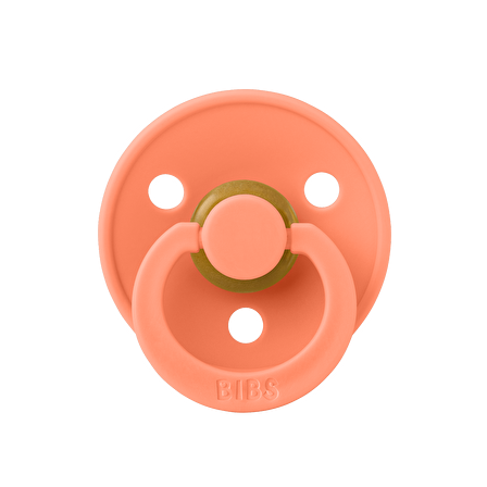 Bibs Colour Kauçuk Emzik I Papaya I 0-6 Ay