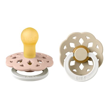 BIBS Boheme İkili Kauçuk Emzik-Blush Glow/Vanilla Glow 0-6 Ay