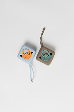 Bibs Pacifier Case Emzik Kutusu-Dusty Blue
