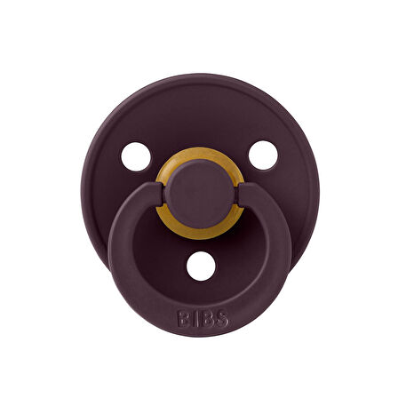 Bibs Colour Kauçuk Emzik - Plum 0-6 Ay