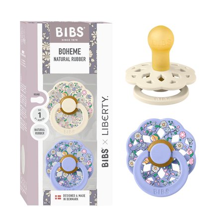 Bibs X Liberty Boheme İkili Emzik Chloe M-Ivory