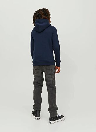 Jack & Jones Erkek Çocuk Lacivert Sweatshırt JJECORP LOGO SWEAT HOOD NOOS JR