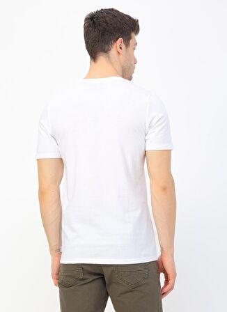 Jack & Jones O Yaka Düz Beyaz Erkek T-Shirt 12156101 JJEORGANIC BASIC TEE SS