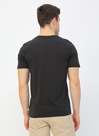 Jack & Jones O Yaka Düz Siyah Erkek T-Shirt 12156101 JJEORGANIC BASIC TEE SS