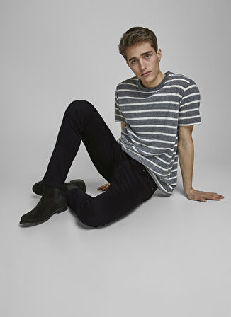 Jack & Jones Normal Bel Dar Siyah Erkek Denim Pantolon JJIGLENN JJICON JJ 177 50SPS NOOS