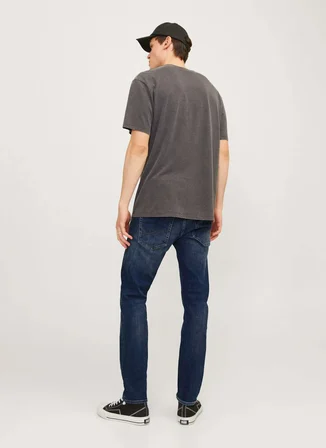 Jack & Jones Koyu Mavi Erkek Tapered Fit Denim Pantolon 12158610 JJIMIKE JJORIGINAL JOS 311