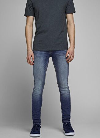 Jack & Jones Düşük Bel Skinny Fit  Erkek Denim Pantolon 12166854_JJILIAM JJORIGINAL AGI 005