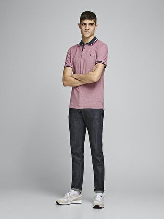 Jack & Jones Polo Yaka Kısa Kollu Kırmızı Erkek Tişört