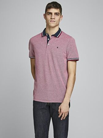 Jack & Jones Polo Yaka Kısa Kollu Kırmızı Erkek Tişört