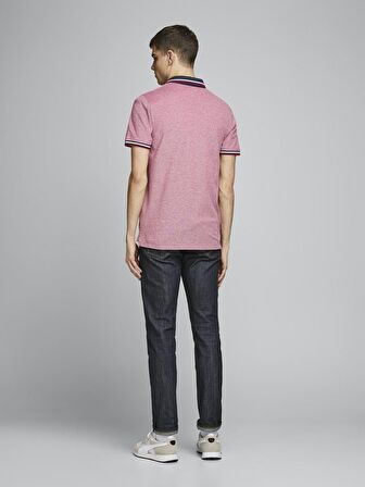 Jack & Jones Polo Yaka Kısa Kollu Kırmızı Erkek Tişört