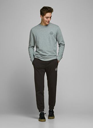 Jack & Jones Regular Fit Açık Siyah Erkek Eşofman Altı