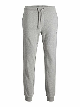 Jack & Jones 12165322_Jjigordon Jjshark Sweatpan   Lastikli Regular Fit Düz Açık Gri Erkek Eşofman Altı