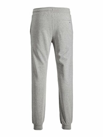 Jack & Jones 12165322_Jjigordon Jjshark Sweatpan   Lastikli Regular Fit Düz Açık Gri Erkek Eşofman Altı