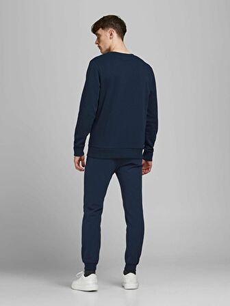 Jack & Jones  Regular Fit Düz Lacivert Erkek Eşofman Altı