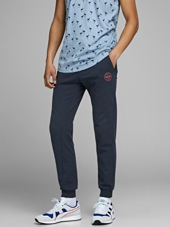 Jack & Jones  Regular Fit Düz Lacivert Erkek Eşofman Altı