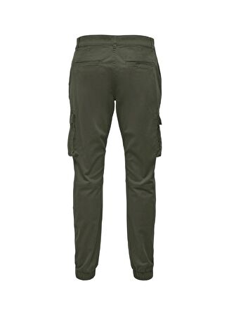 Only & Sons Lastikli Paça Haki Erkek Kargo Pantolon ONSCAM STAGE CARGO CUFF LIFE 6687 N