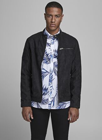 Jack & Jones Regular Fit Siyah Erkek Mont
