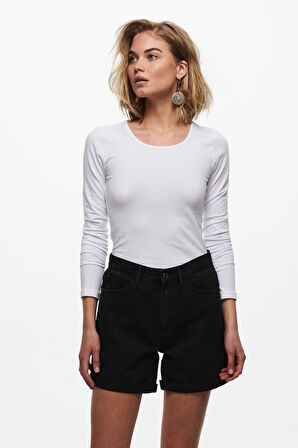 Only Kadın Uzun Kollu Body Streç Bluz T-shirt - 15204712