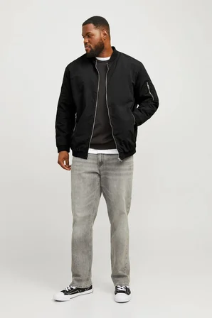 Jack Jones Büyük Beden Erkek Bomber Ceket 12173990