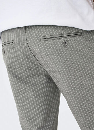Only & Sons Normal Bel Dar Paça Açık Gri Erkek Pantolon ONSMARK PANT STRIPE GW 3727 NOOS