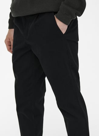 Only & Sons Dar Siyah Erkek Chino Pantolon 22016775_ONSCAM CHINO PK 6775