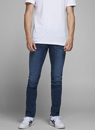 Jack & Jones Düşük Bel Slim Fit  Erkek Denim Pantolon 12173407_JJIGLENN JJORIGINAL AM 812