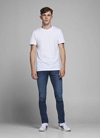 Jack & Jones Düşük Bel Slim Fit  Erkek Denim Pantolon 12173407_JJIGLENN JJORIGINAL AM 812