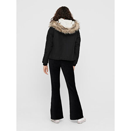 ONLPEYTON  SHORT FUR CC OTW KADIN KAPÜŞONLU MONT