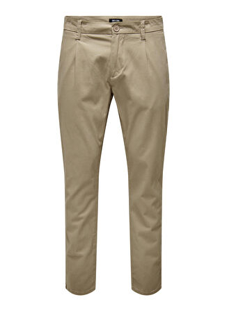 Only & Sons Dar Açık Kahve Erkek Chino Pantolon 22016775_ONSCAM CHINO PK 6775