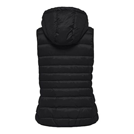 Only Kadın Yelek New Tahoe Quilted Hood 15205760-BLK