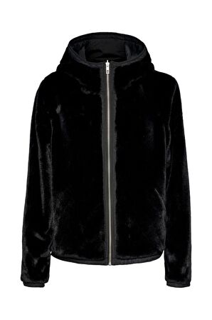 Only Onldahlia Rev. Jacket Otw Dik Yaka Normal Kalıp Düz Siyah Kadın Mont