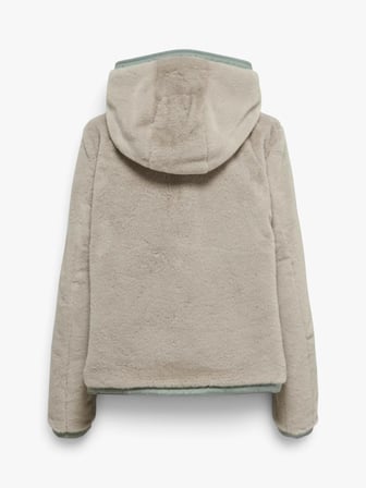 ONLDAHLIA REV. FUR JACKET OTW CS Kadın Gri Mont - 15208777