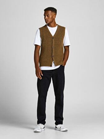 Jack&Jones Boru Paça Siyah Erkek Kot Pantolon 12168656