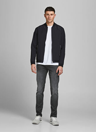 Jack & Jones Normal Bel Slim Straight Gri Erkek Denim Pantolon 12181054_JJITIM JJORIGINAL JOS 119