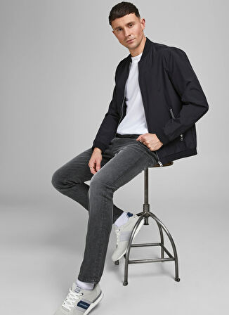 Jack & Jones Normal Bel Slim Straight Gri Erkek Denim Pantolon 12181054_JJITIM JJORIGINAL JOS 119
