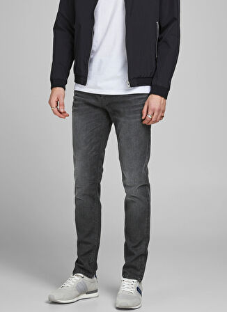 Jack & Jones Normal Bel Slim Straight Gri Erkek Denim Pantolon 12181054_JJITIM JJORIGINAL JOS 119