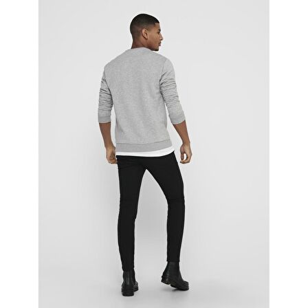 Only&Sons Erkek Sweatshirt Ceres Life Crew Neck 22018683-LGM